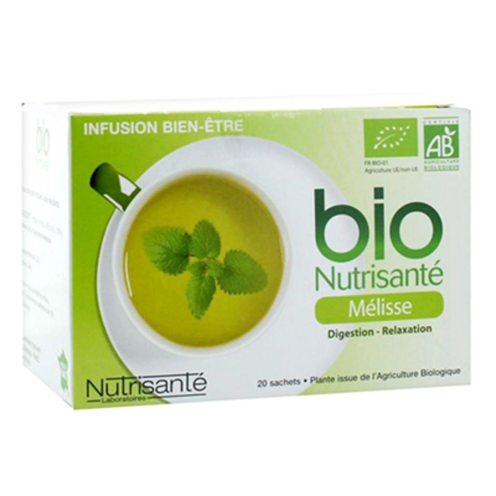 Prix de Nutrisante Infusion bio mélisse 20 sachets Prix de Nutrisante Infusion bio mélisse 20 sachets