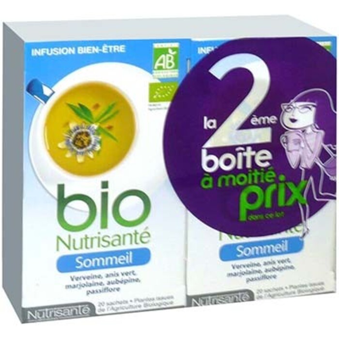 Photo de Nutrisante infusion bio sommeil - 2 x 20 sachets Nutrisanté Nutrisante infusion bio sommeil - 2 x 20 sachets Nutrisanté-214074