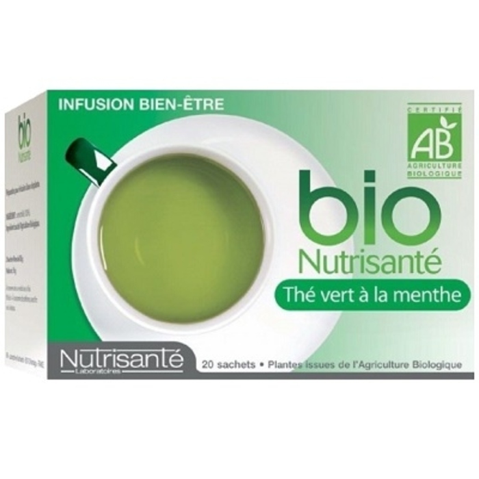 Photo de Nutrisante infusion bio thé vert à la menthe Nutrisanté Nutrisante infusion bio thé vert à la menthe Nutrisanté-194773