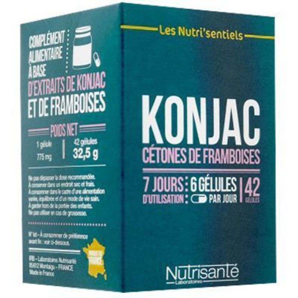 Photo de Nutrisante konjac cétones de framboise 42 gélules Nutrisanté Nutrisante konjac cétones de framboise 42 gélules Nutrisanté-219598