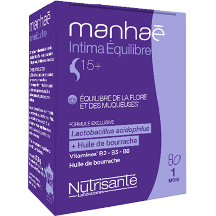 Photo de Nutrisante manhaé intima equilibre 30 gélules + 30 capsules Nutrisanté Nutrisante manhaé intima equilibre 30 gélules + 30 capsules Nutrisanté-228430