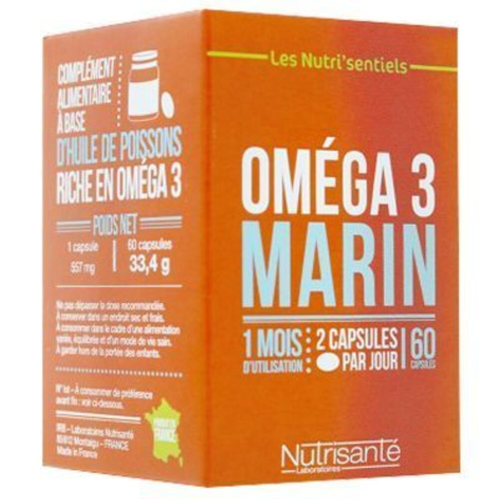 Photo de Nutrisante oméga 3 marin 60 capsules Nutrisanté Nutrisante oméga 3 marin 60 capsules Nutrisanté-219601