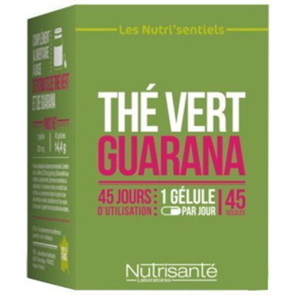 Photo de Nutrisante thé vert guarana 45 gélules Nutrisanté Nutrisante thé vert guarana 45 gélules Nutrisanté-219604