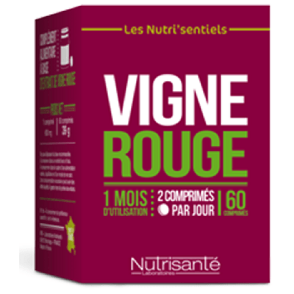 Photo de Nutrisante vigne rouge 60 comprimés Nutrisanté Nutrisante vigne rouge 60 comprimés Nutrisanté-219605
