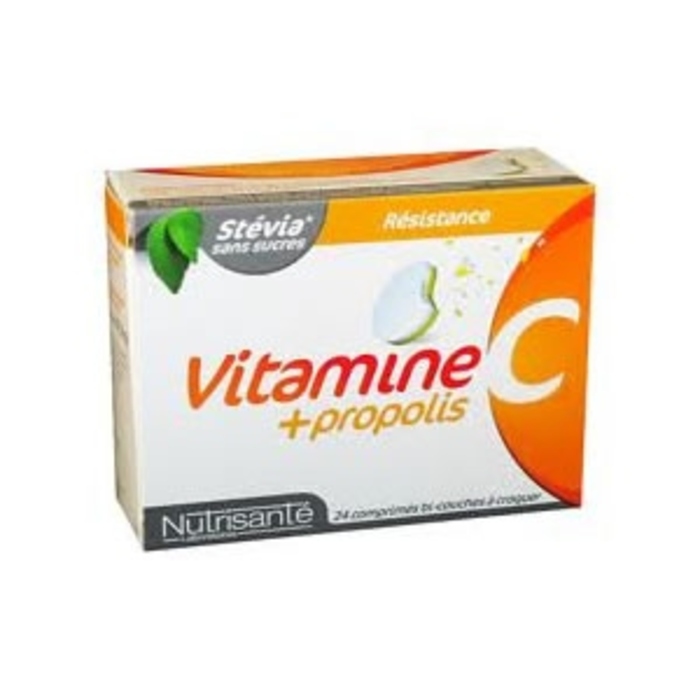 Photo de Nutrisante vitamine c + propolis 24 comprimés à croquer Nutrisanté Nutrisante vitamine c + propolis 24 comprimés à croquer Nutrisanté-196155