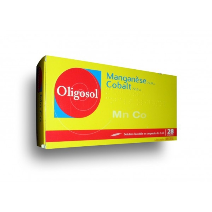 Photo de Oligosol manganese cobalt - 28 ampoules x Labcatal Oligosol manganese cobalt - 28 ampoules x Labcatal-192726