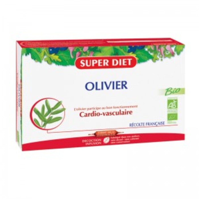 Olivier bio -  20 ampoules de 15ml Super diet-4458