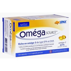 Oméga source 503mg (oméga 3 : 65%) - 120.0 unites - Les huiles de poisson - Natésis Equilibre émotionnel-9506