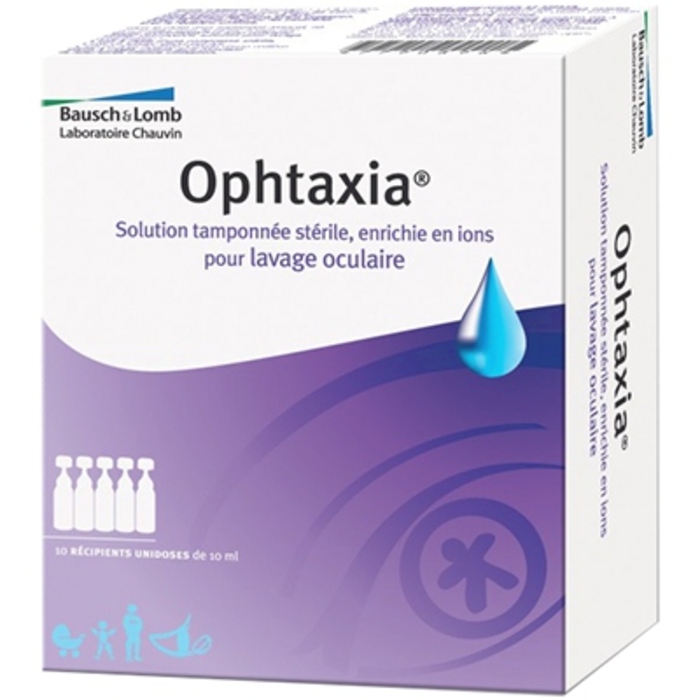 Photo de Ophtaxia solution de lavage oculaire - 10x5ml Bausch & lomb Ophtaxia solution de lavage oculaire - 10x5ml Bausch & lomb-190831