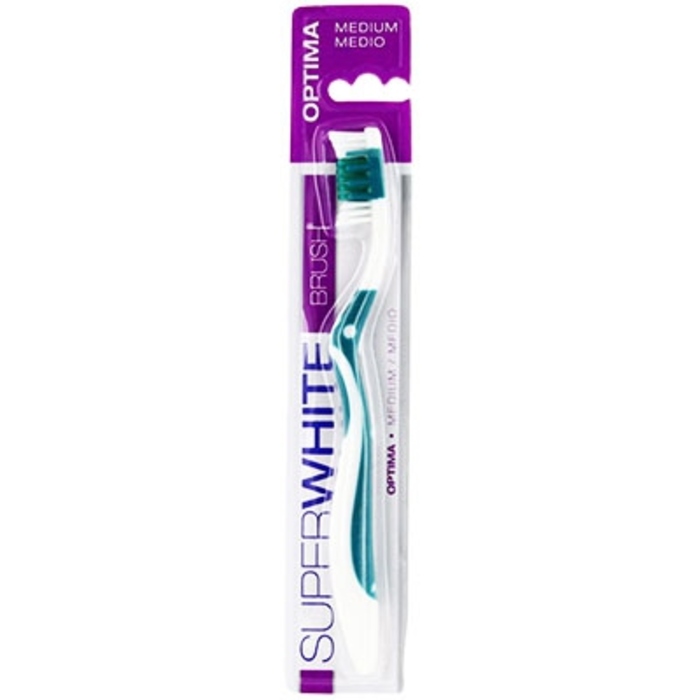 Photo de Optima brosse à dents medium Superwhite Optima brosse à dents medium Superwhite-199254