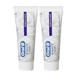 Oral b 3d white luxe perfection dentifrice 2x75ml - oral-b -204037