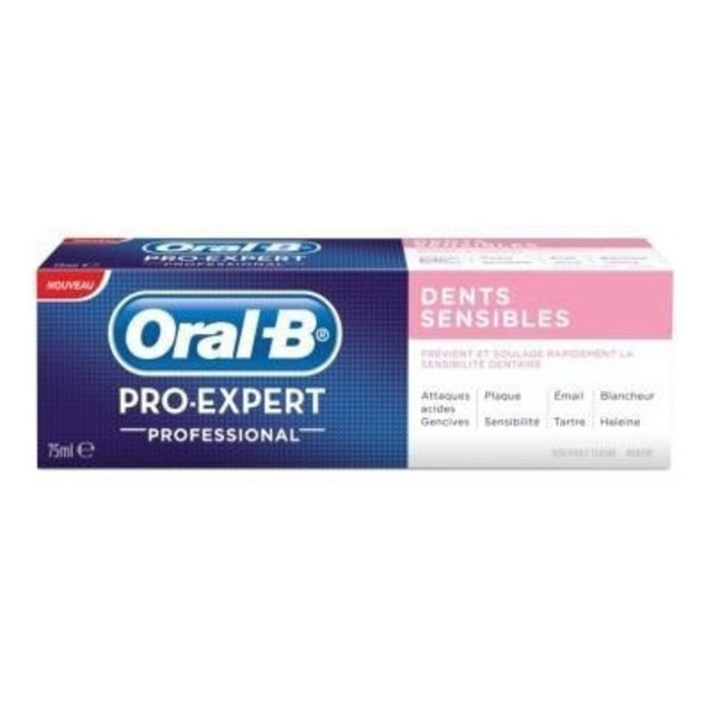 Photo de Oral-b pro expert professional dents sensibles - 75ml Oral b Oral-b pro expert professional dents sensibles - 75ml Oral b-147220
