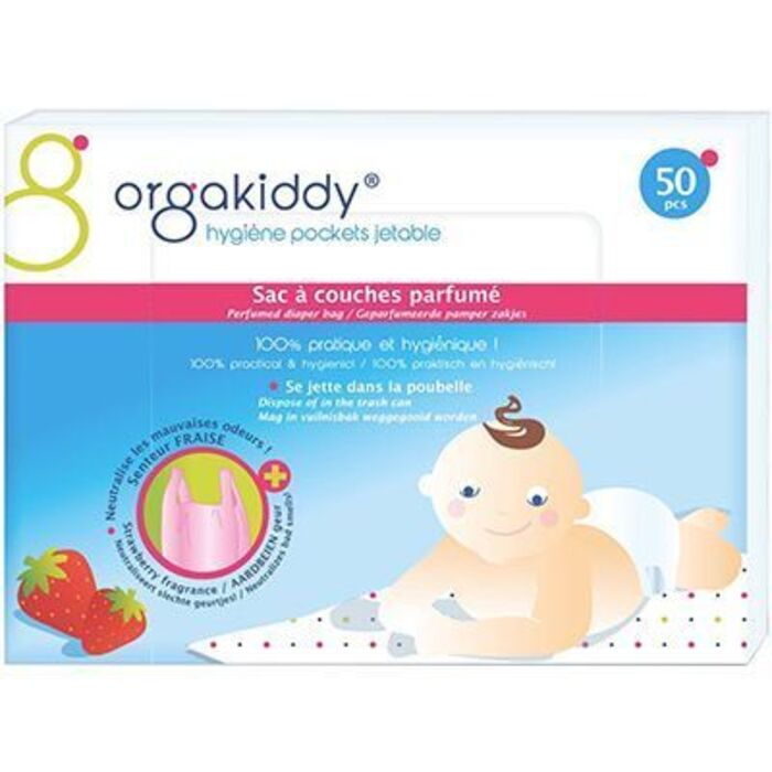 Photo de Orgakiddy sac à couches parfumé fraise x50 Orgakiddy Orgakiddy sac à couches parfumé fraise x50 Orgakiddy-223758