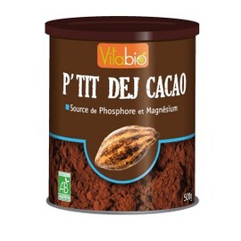 P'tit dej cacao - 500.0 g - Petit déjeuner - Vitabio Source de phosphore et de magnésium-127058