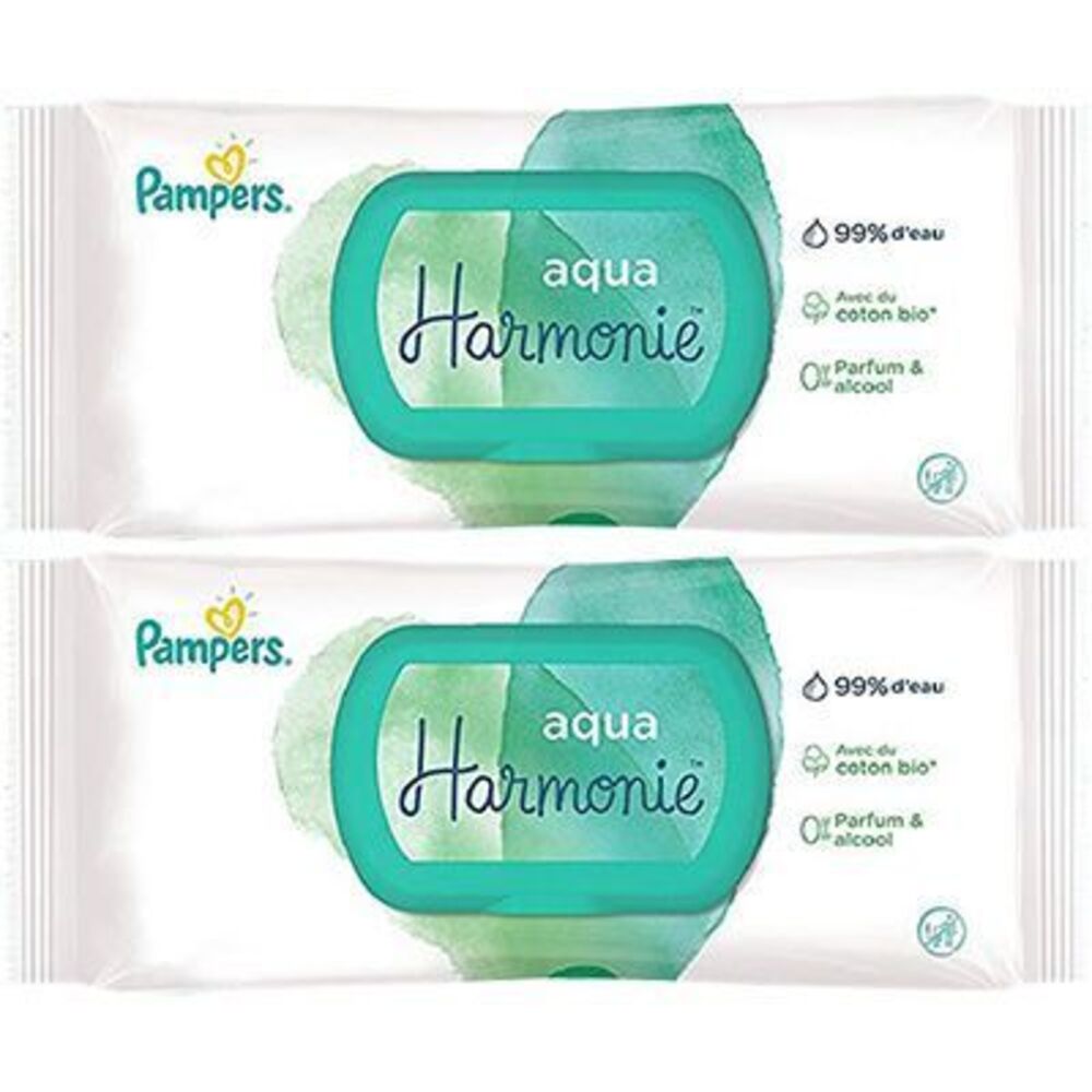 Photo de Pampers lingettes aqua harmonie 2x48 lingettes Pampers Pampers lingettes aqua harmonie 2x48 lingettes Pampers-222740