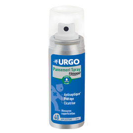 - Pansement Spray - Film transparent résistant à l'eau - Protège et Cicatrise - 40ml - pansements - Urgo -146071