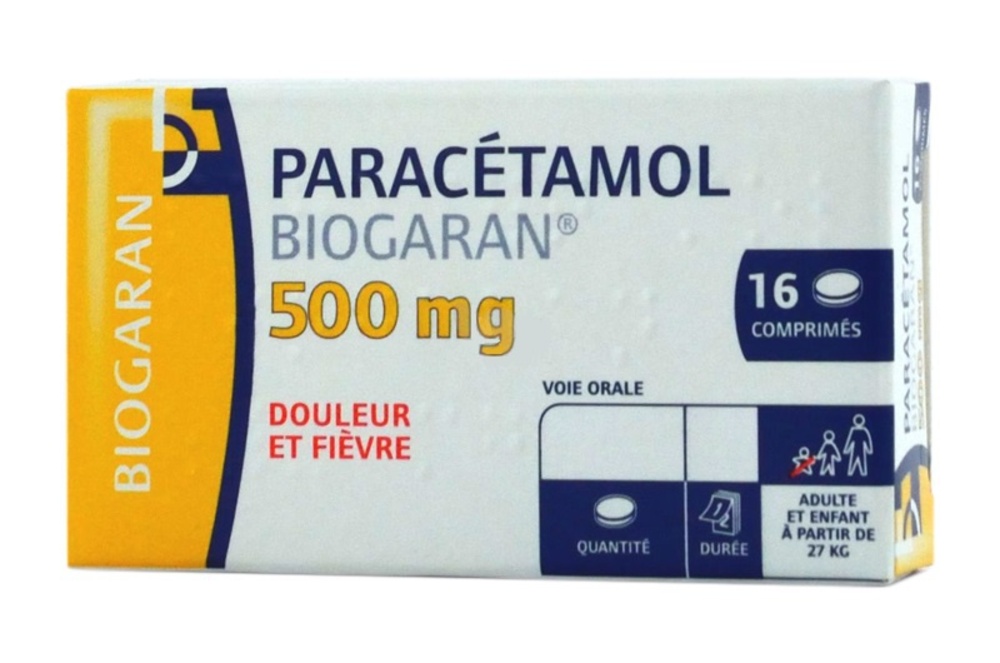 Photo de Paracetamol 500mg - 16 comprimés Biogaran Paracetamol 500mg - 16 comprimés Biogaran-192158