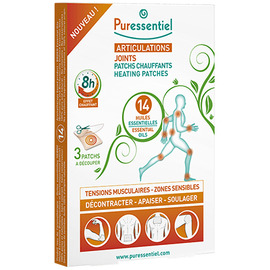 Patchs chauffants pure heat® articulations & muscles- 3 patchs (mai 2021) - 3.0 unités - articulations & muscles - puressentiel -130433