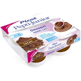 Pepti-Junior Dessert Sans Lait +6mois Cacao 4x100g - Picot -216699