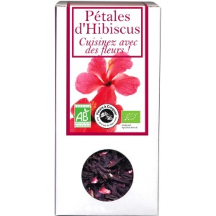 Photo de Pétales d'hibiscus bio - boîte de 80 g Florisens Pétales d'hibiscus bio - boîte de 80 g Florisens-135786