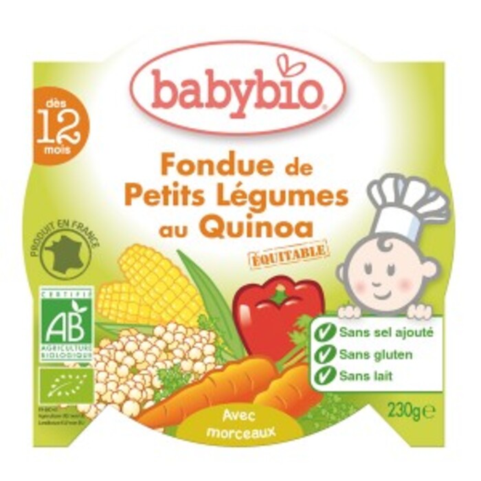 Petits légumes au quinoa bio - dès 12 mois - 230 g Babybio-133646