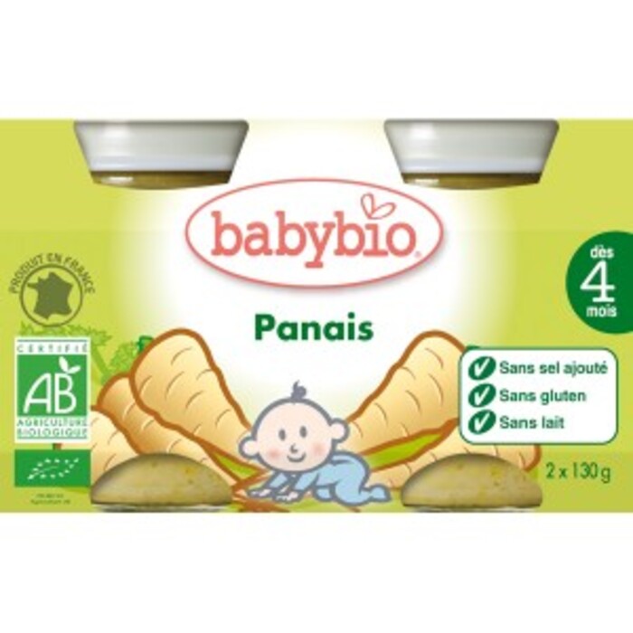 Photo de Petits pots panais bio - dès 4 mois - 2x130g Babybio Petits pots panais bio - dès 4 mois - 2x130g Babybio-133640