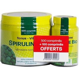 Pharm up spiruline bio 500 comprimés + 100 comprimés offerts - pharm'up -223023