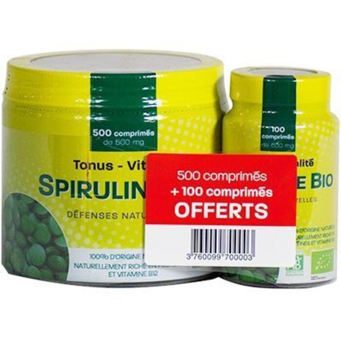 Photo de Pharm up spiruline bio 500 comprimés + 100 comprimés offerts Pharm'up Pharm up spiruline bio 500 comprimés + 100 comprimés offerts Pharm'up-223023