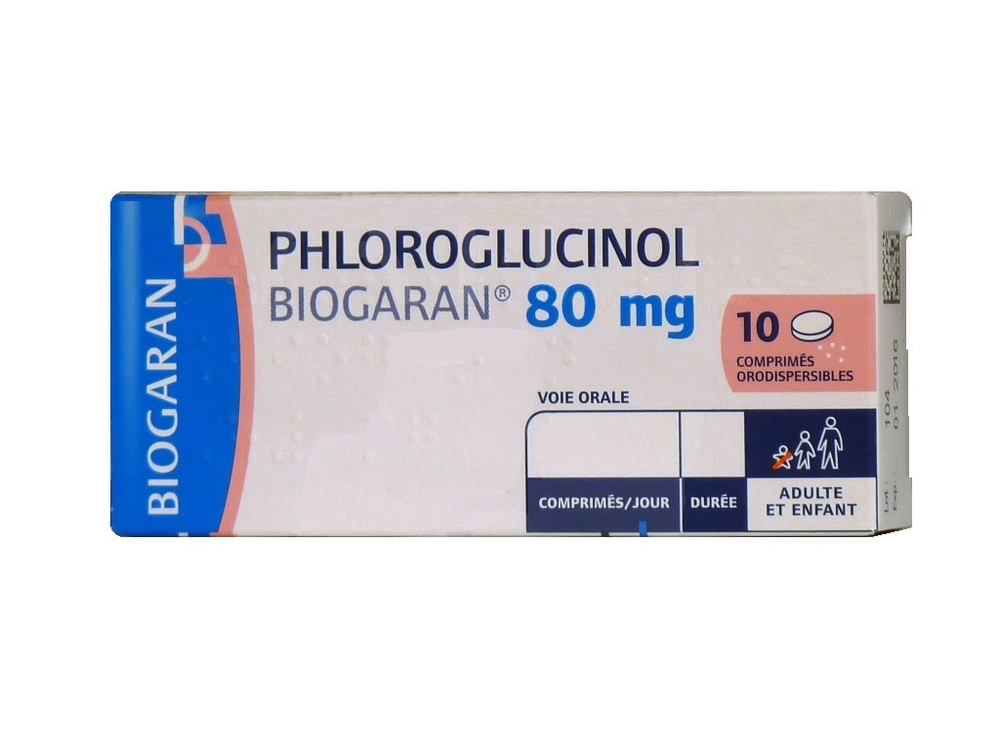 Photo de Phloroglucinol 80mg - 10 comprimés Biogaran Phloroglucinol 80mg - 10 comprimés Biogaran-194160