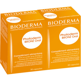 Photoderm bronz oral - lot de 2 - 60.0 unites - solaires - bioderma Préparation de la peau au soleil-4130