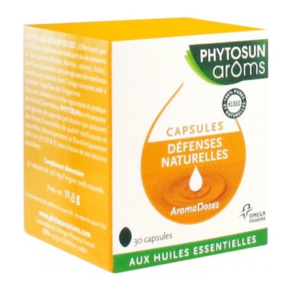PHYTOSUN AROMS Aromadoses Défenses Naturelles  30 Capsules  Phytosun