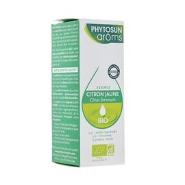 PHYTOSUN AROMS Citron Jaune Bio 10ml - Huiles essentielles HEBBD - Phytosun Arôms -221259