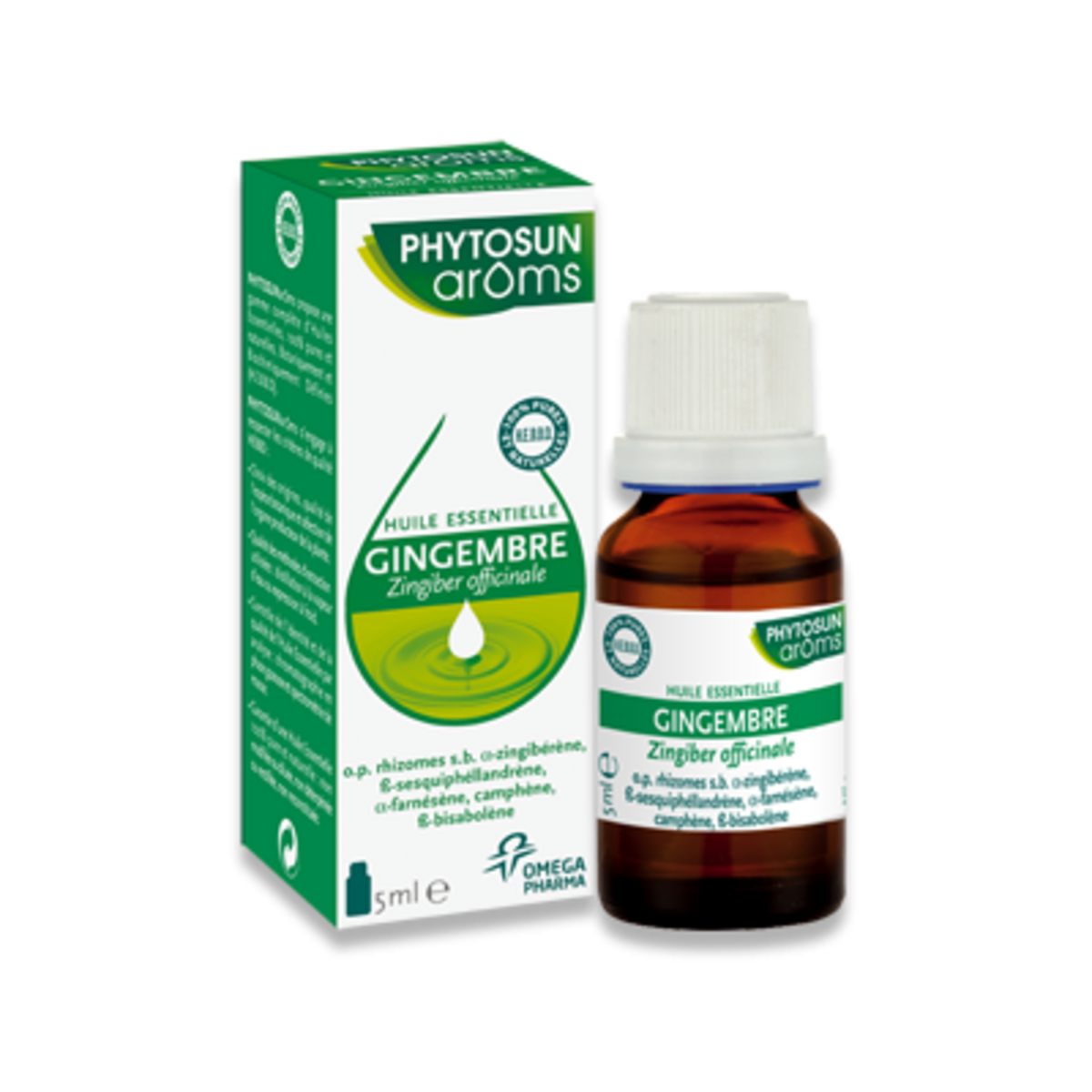Phytosun aroms huile essentielle gingembre  5.0 ml  huiles