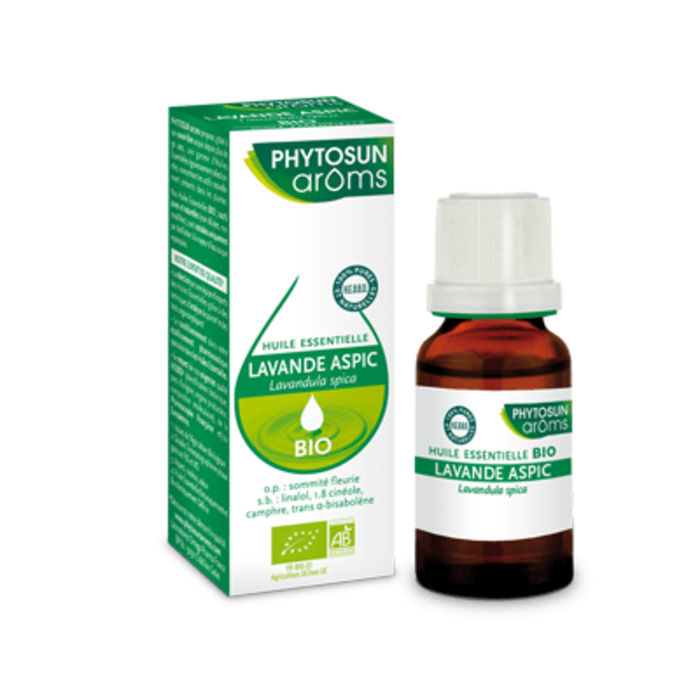 Photo de Phytosun aroms huile essentielle lavande aspic bio 10ml Phytosun arôms Phytosun aroms huile essentielle lavande aspic bio 10ml Phytosun arôms-225407