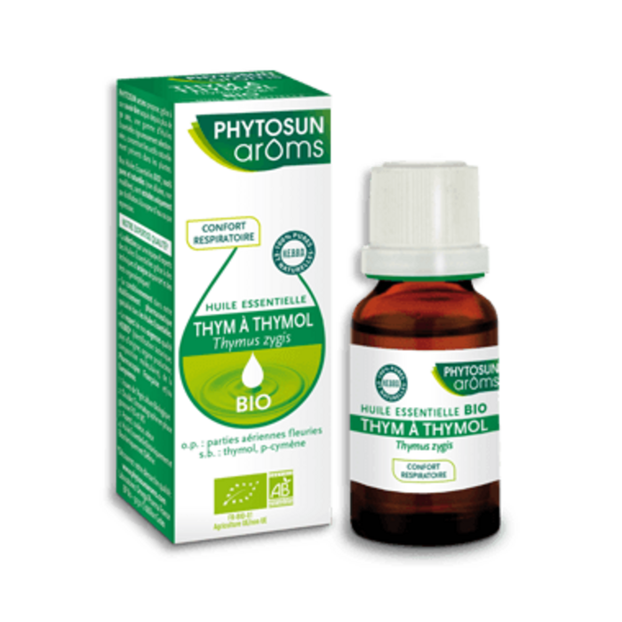 Photo de Phytosun aroms huile essentielle thym à thymol bio 10ml Phytosun arôms Phytosun aroms huile essentielle thym à thymol bio 10ml Phytosun arôms-221174