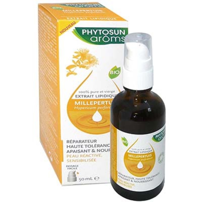Photo de Phytosun aroms huile végétale bio millepertuis - 50ml Phytosun arôms Phytosun aroms huile végétale bio millepertuis - 50ml Phytosun arôms-205952