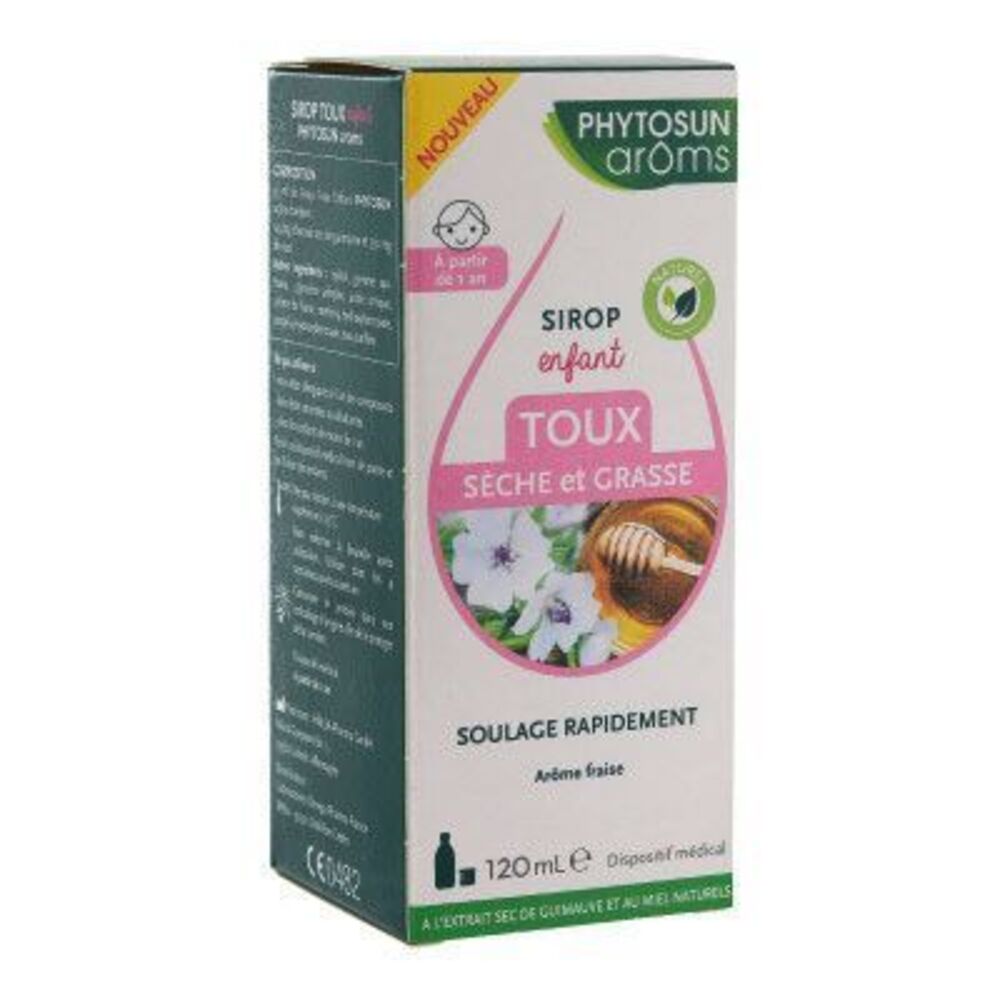 Phytosun aroms sirop enfant toux sèche et grasse 120ml  phytosun arôms