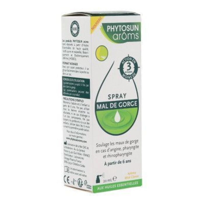 Photo de Phytosun aroms spray mal de gorge 20ml Phytosun arôms Phytosun aroms spray mal de gorge 20ml Phytosun arôms-222466