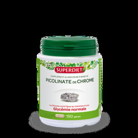 PICOLINATE DE CHROME  - 150 gélules - 150.0 unités - Les super nutriments - Super Diet -125775