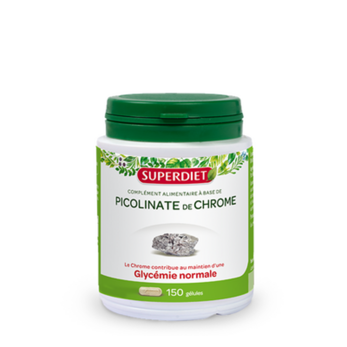 Photo de Picolinate de chrome - 150 gélules Super diet Picolinate de chrome - 150 gélules Super diet-125775