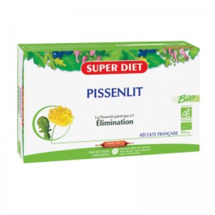 Pissenlit bio - 20 ampoules de 15ml Super diet-4455