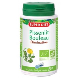 PISSENLIT - BOULEAU BIO -  90 gélules - 90.0 unités - Les gélules de plantes Bio - Super Diet élimination et détoxification-11123