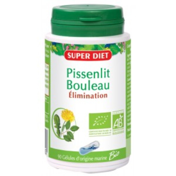 Pissenlit - bouleau bio -  90 gélules Super diet-11123