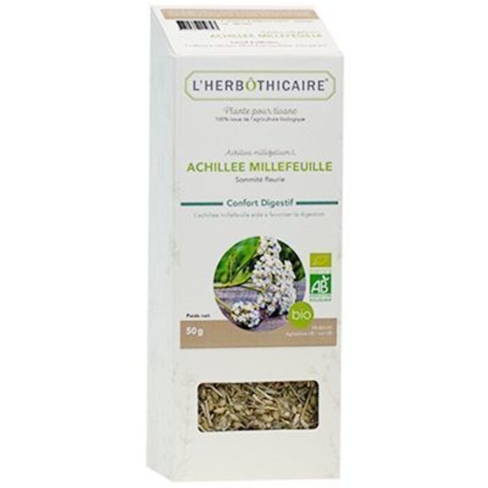 Photo de Plante pour tisane achillée millefeuille bio 50g L'herbothicaire Plante pour tisane achillée millefeuille bio 50g L'herbothicaire-220341