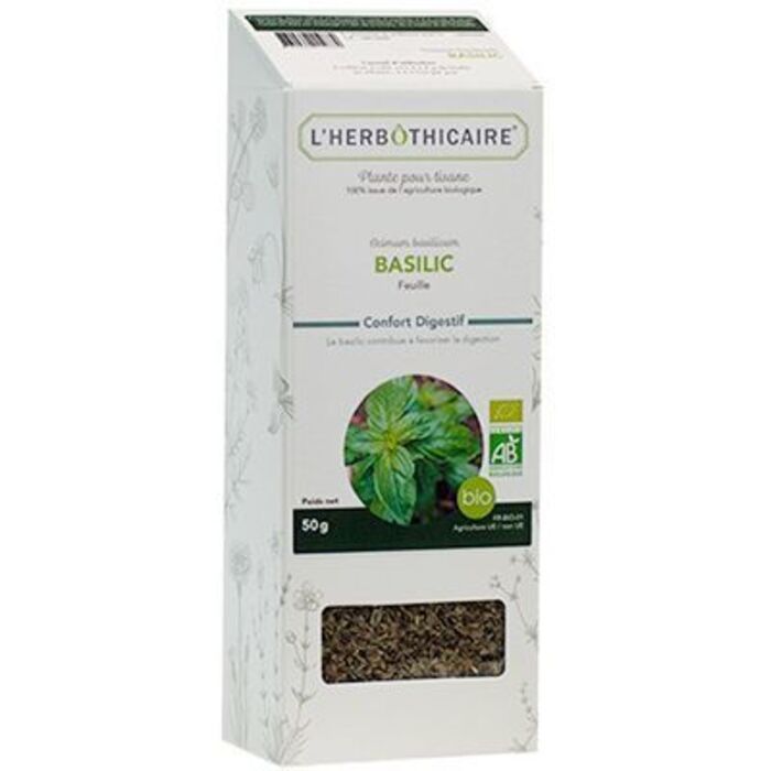 Photo de Plante pour tisane basilic bio 50g L'herbothicaire Plante pour tisane basilic bio 50g L'herbothicaire-220350