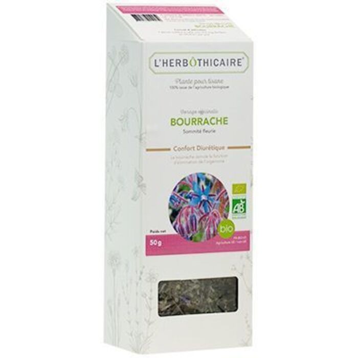 Photo de Plante pour tisane bourrache bio 50g L'herbothicaire Plante pour tisane bourrache bio 50g L'herbothicaire-220353