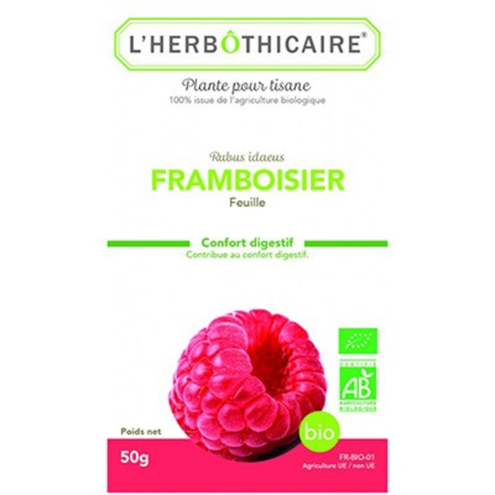 Photo de Plante pour tisane framboisier feuille bio 50g L'herbothicaire Plante pour tisane framboisier feuille bio 50g L'herbothicaire-214024
