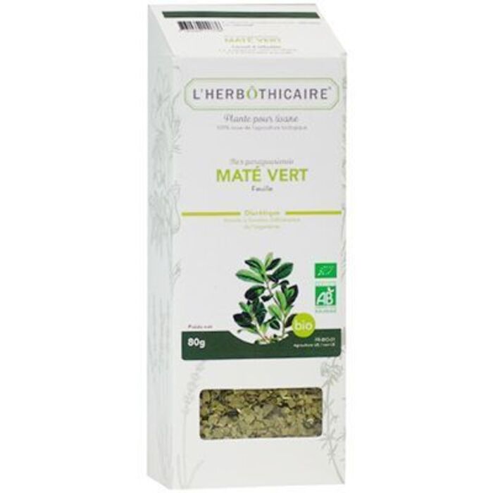 Photo de Plante pour tisane maté vert bio 80g L'herbothicaire Plante pour tisane maté vert bio 80g L'herbothicaire-220377