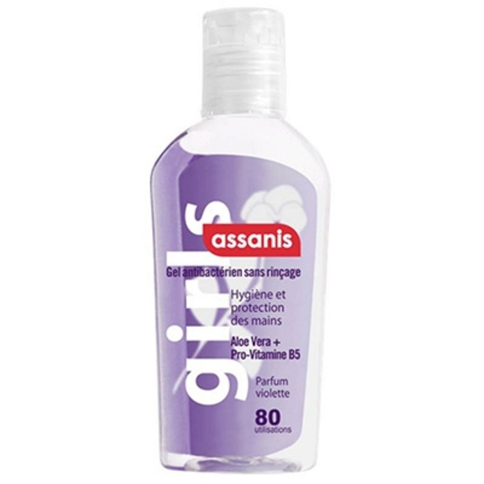 Pocket gel antibactérien sans rinçage violette 80ml Assanis-200670