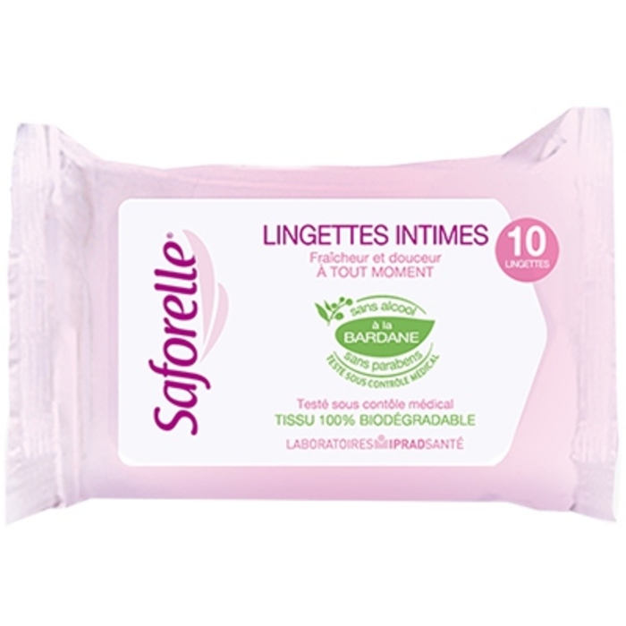 Photo de Pocket lingettes x10 Saforelle Pocket lingettes x10 Saforelle-13151